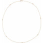 14K Rose 1/3 CTW Lab-Grown Diamond 7-Station 24" Necklace Ethereal Legacy Boutiques