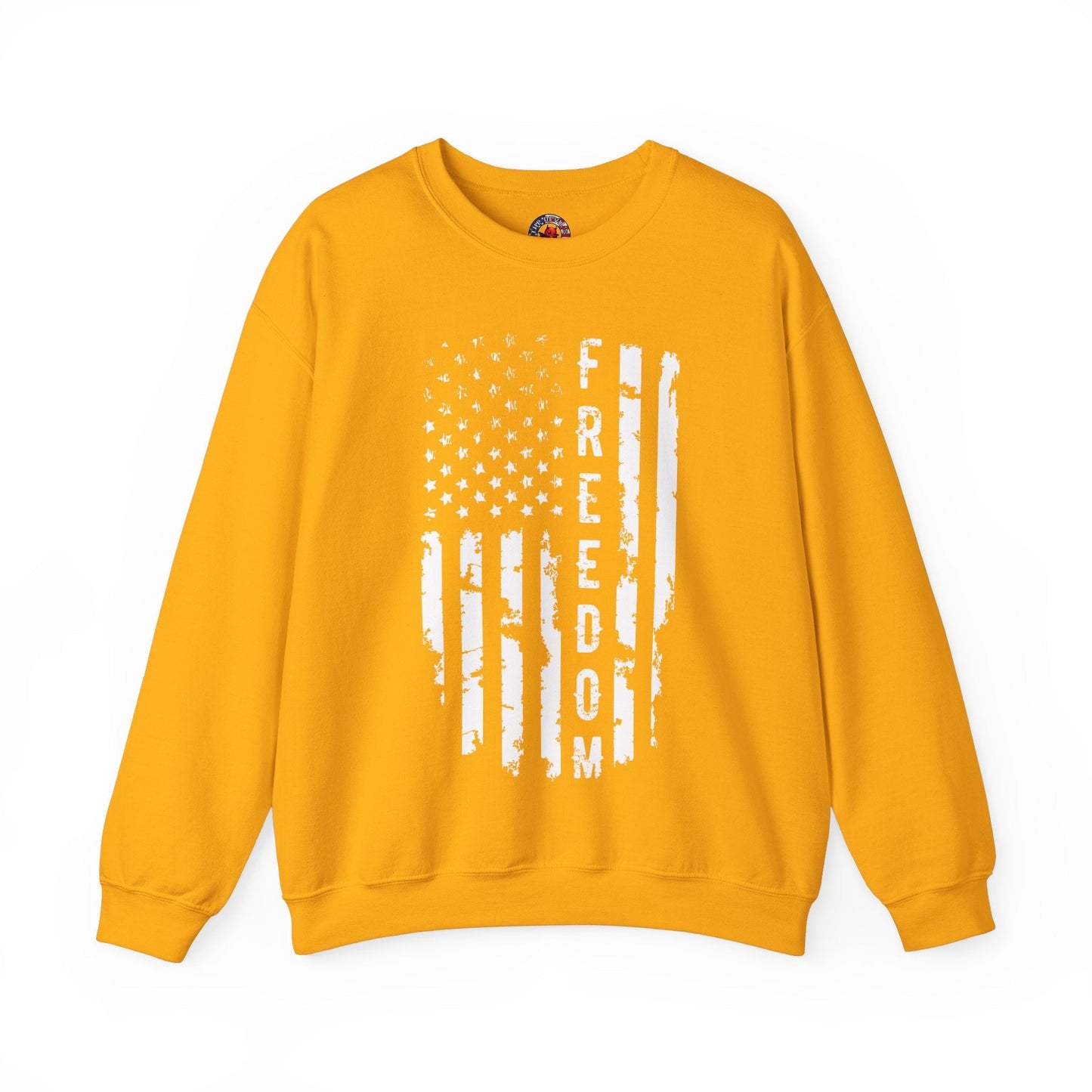 Freedom American Flag Crewneck Sweatshirt The Devil's Pickle