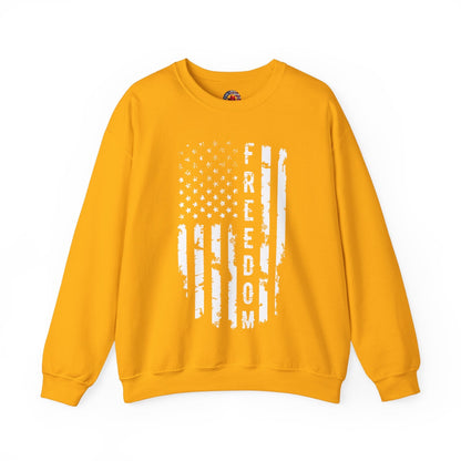 Freedom American Flag Crewneck Sweatshirt The Devil's Pickle