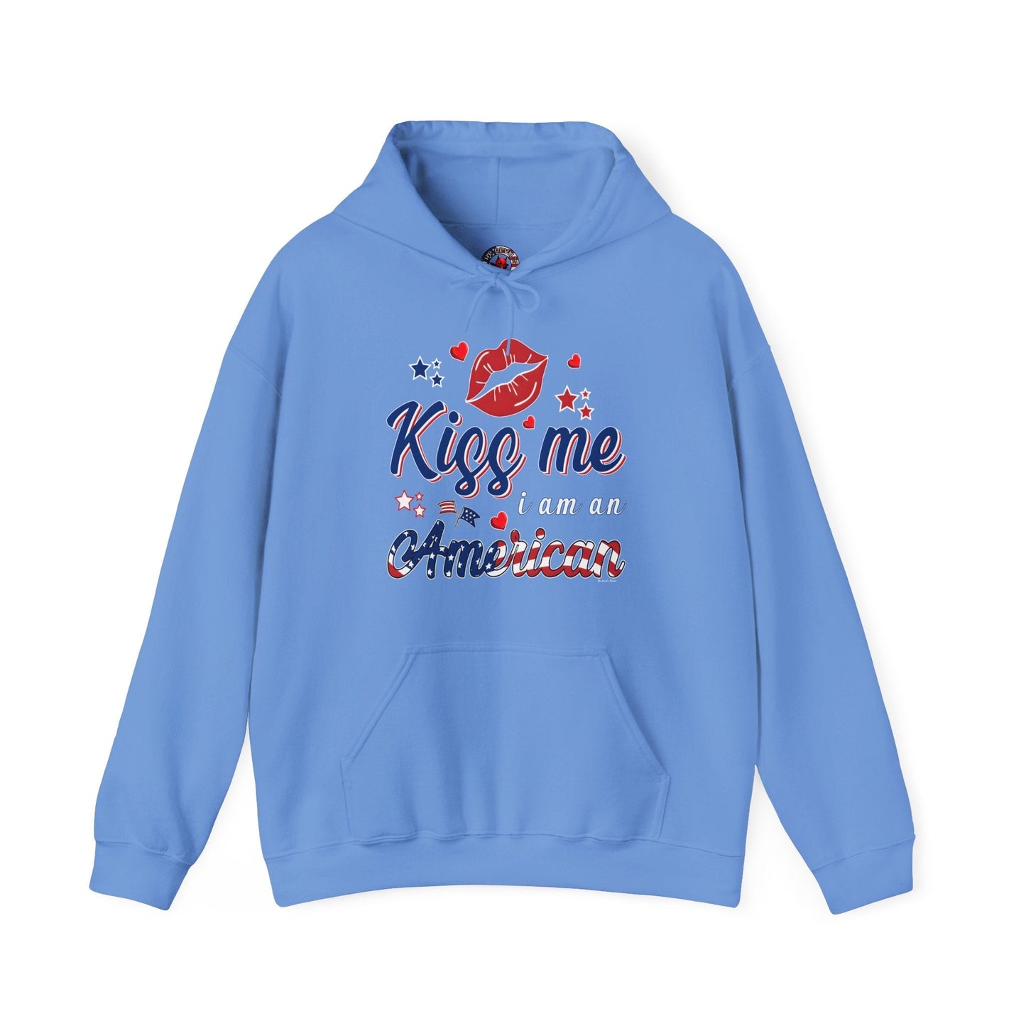 Kiss Me I Am An American Hooded Sweatshirt The Devil's Pickle