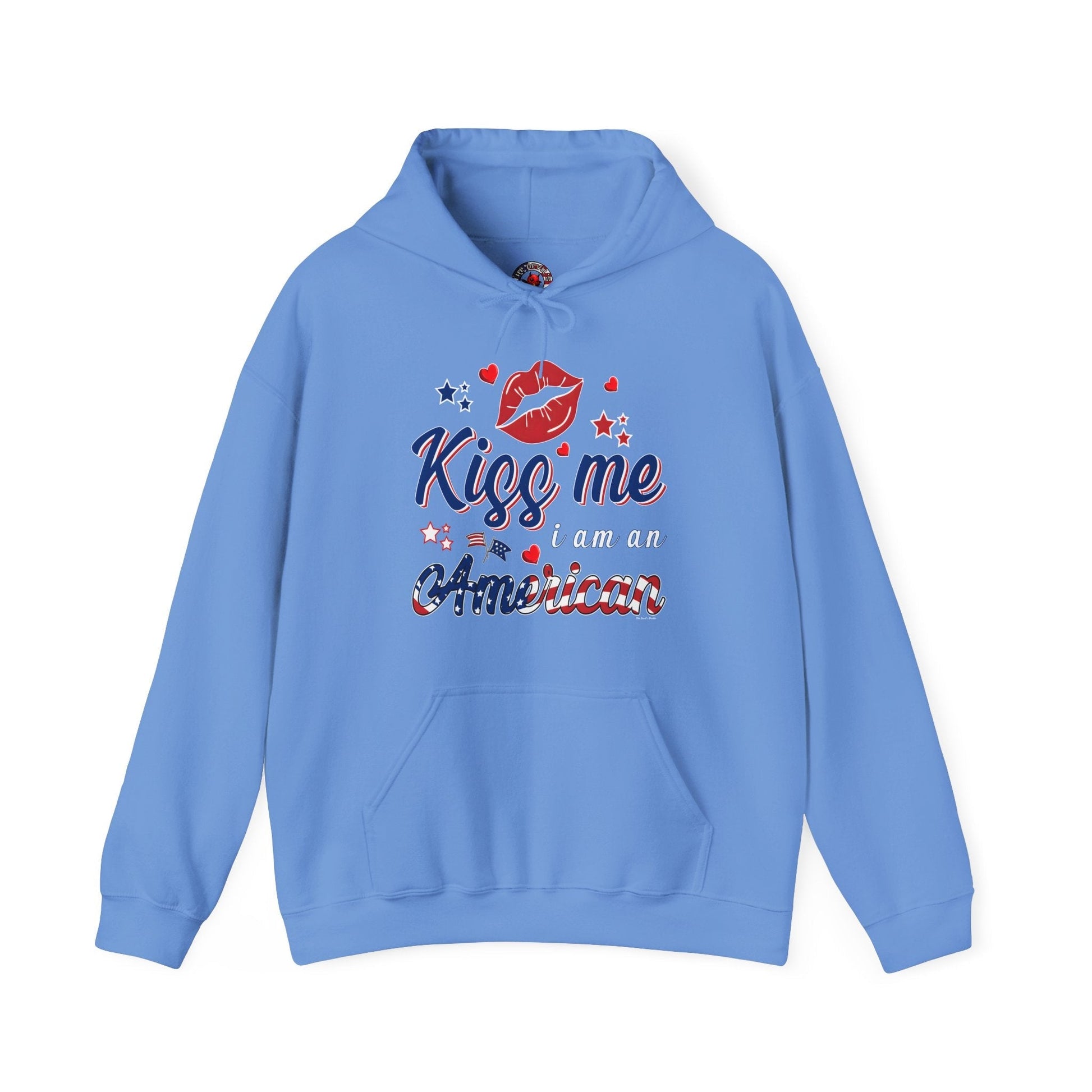 Kiss Me I Am An American Hooded Sweatshirt The Devil's Pickle
