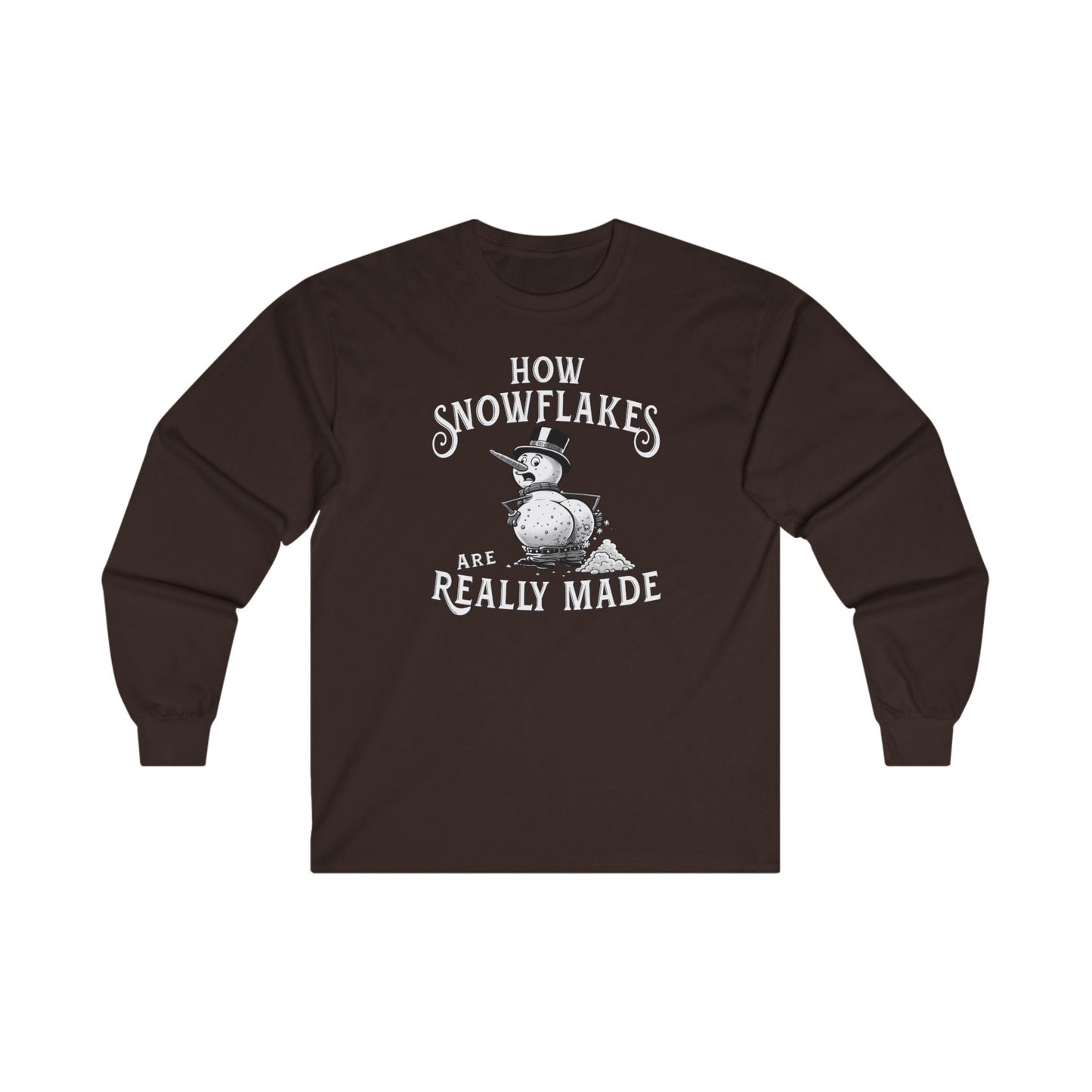 How Snowflakes Are Really Made Long Sleeve Tee The Devil's Pickle