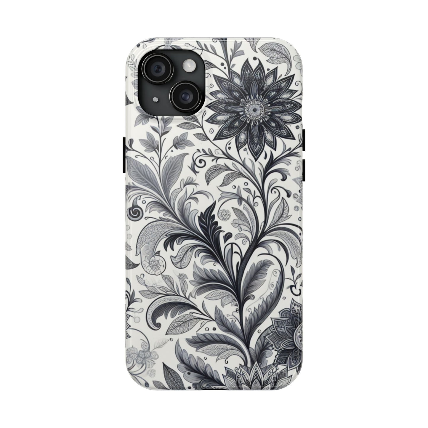 Floral Tough Phone Cases, Durable Phone Cover, Stylish Floral Design, Gift for Her, Trendy Tech Accessories, Birthday Present Grayceful LLC