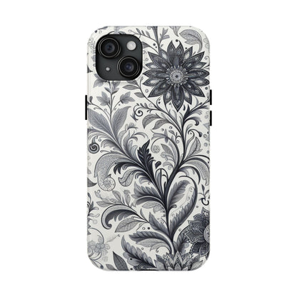 Floral Tough Phone Cases, Durable Phone Cover, Stylish Floral Design, Gift for Her, Trendy Tech Accessories, Birthday Present Grayceful LLC