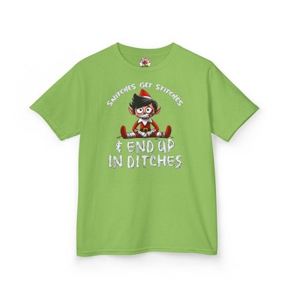 Snitches Get Stitches Kids T-Shirt