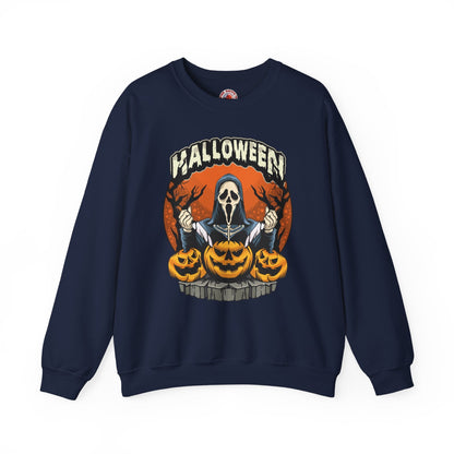 Screamer Killer Ghost Halloween Crewneck Sweatshirt The Devil's Pickle