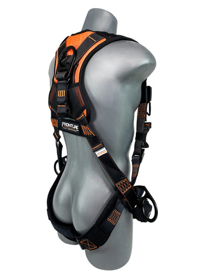 Frontline 105CFTB Combat Vest Style Harness with Front Side D-Rings and Suspension Trauma Straps Universal VM Hardware