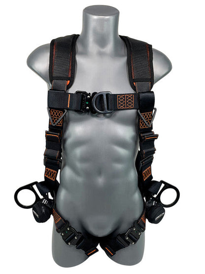 Frontline 105CFTB Combat Vest Style Harness with Front Side D-Rings and Suspension Trauma Straps 2X/3X VM Hardware