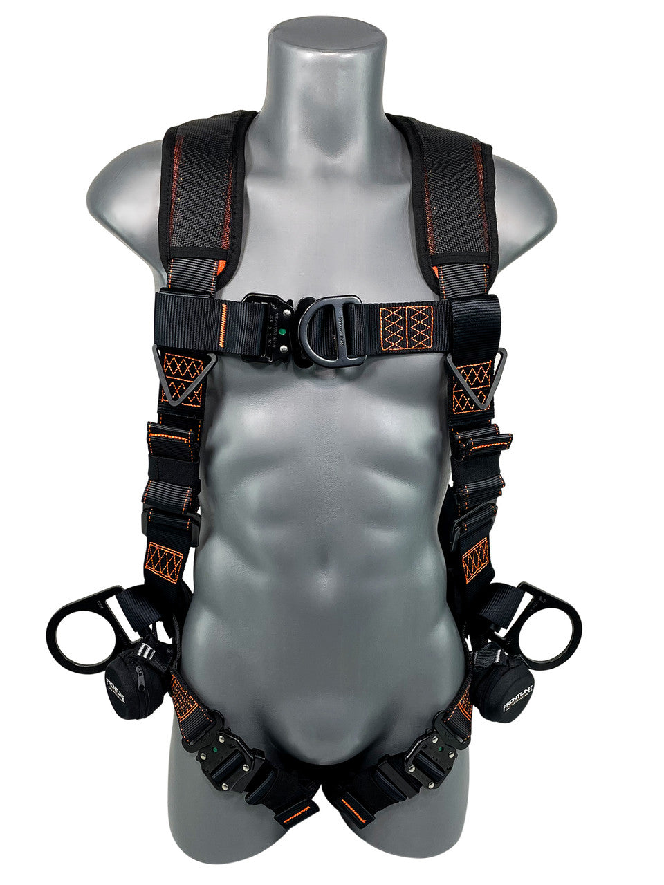 Frontline 105CFTB Combat Vest Style Harness with Front Side D-Rings and Suspension Trauma Straps Universal VM Hardware