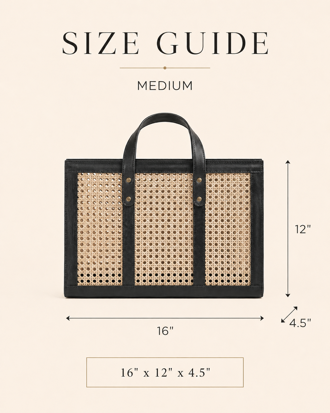 Raja Leather and Cane Everyday Bag Village Thrive