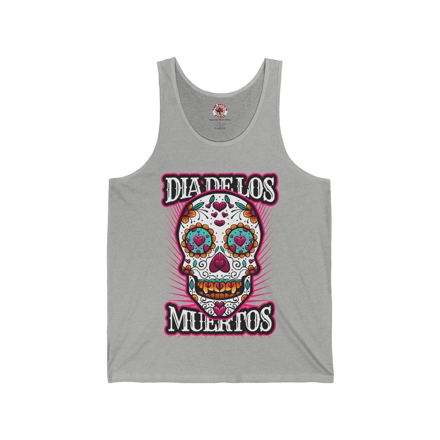 Dia De Los Muertos Skull Tank Top The Devil's Pickle