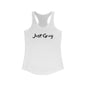Women's Ideal Racerback Tank  "Just Gray" Grayceful LLC