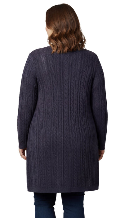 Women's Cable Knit Duster Sweater with Pockets Effortless Longline Cardigan for Everyday Warmth