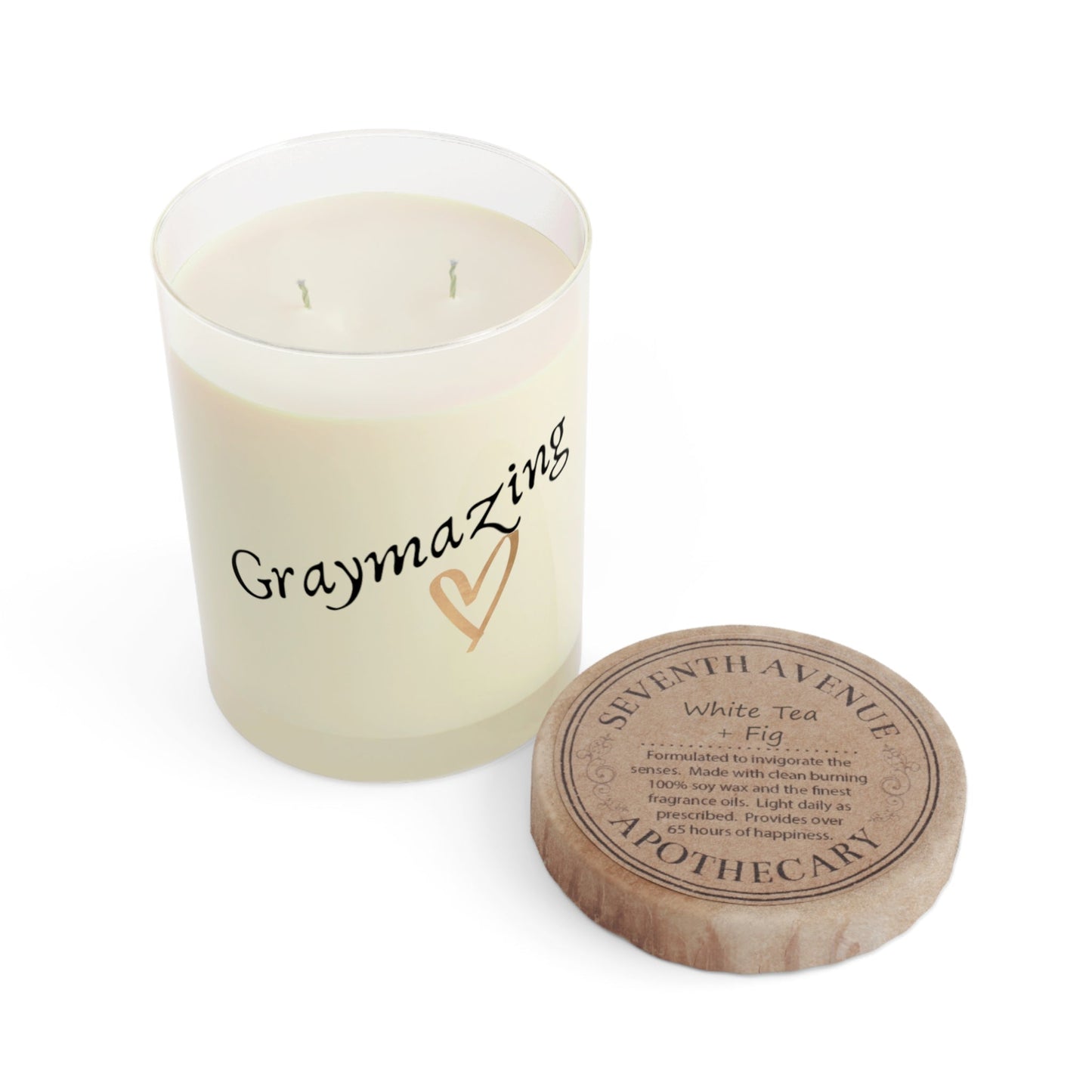 Scented Candle - Full Glass, 11oz Grayceful LLC