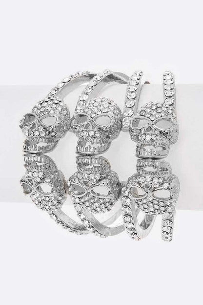 Crystal Skull Hinge Bangle Shop Style & More | Fresh Looks, Everyday Deals & Free Shipping
