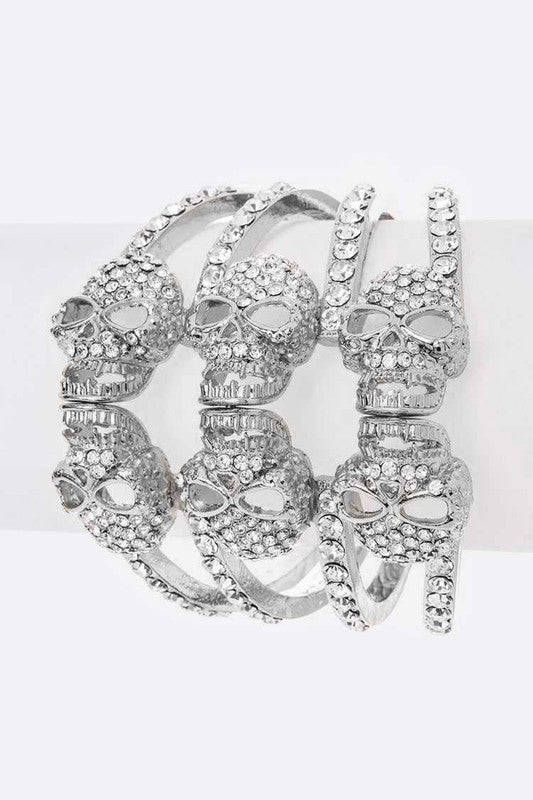 Crystal Skull Hinge Bangle Shop Style & More | Fresh Looks, Everyday Deals & Free Shipping