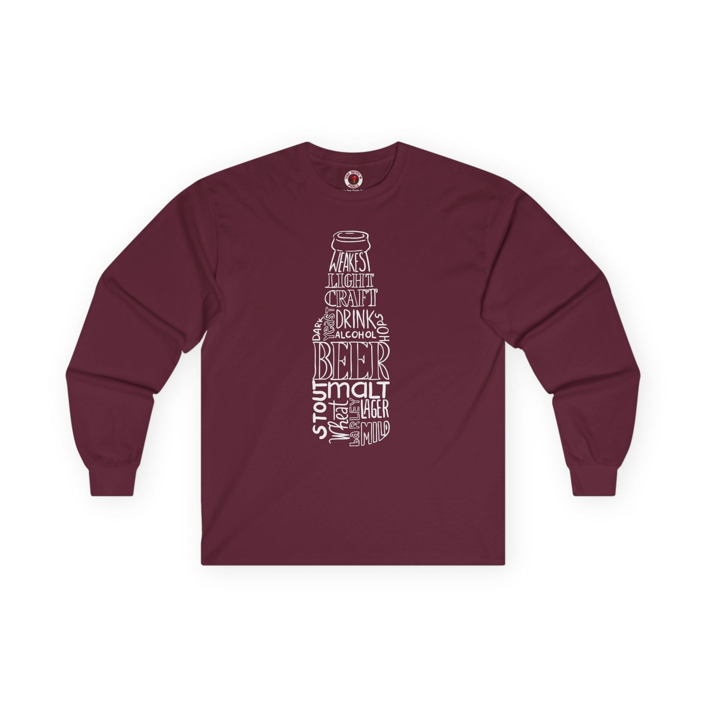 Beer Bottle of Words Long Sleeve Tee The Devil's Pickle