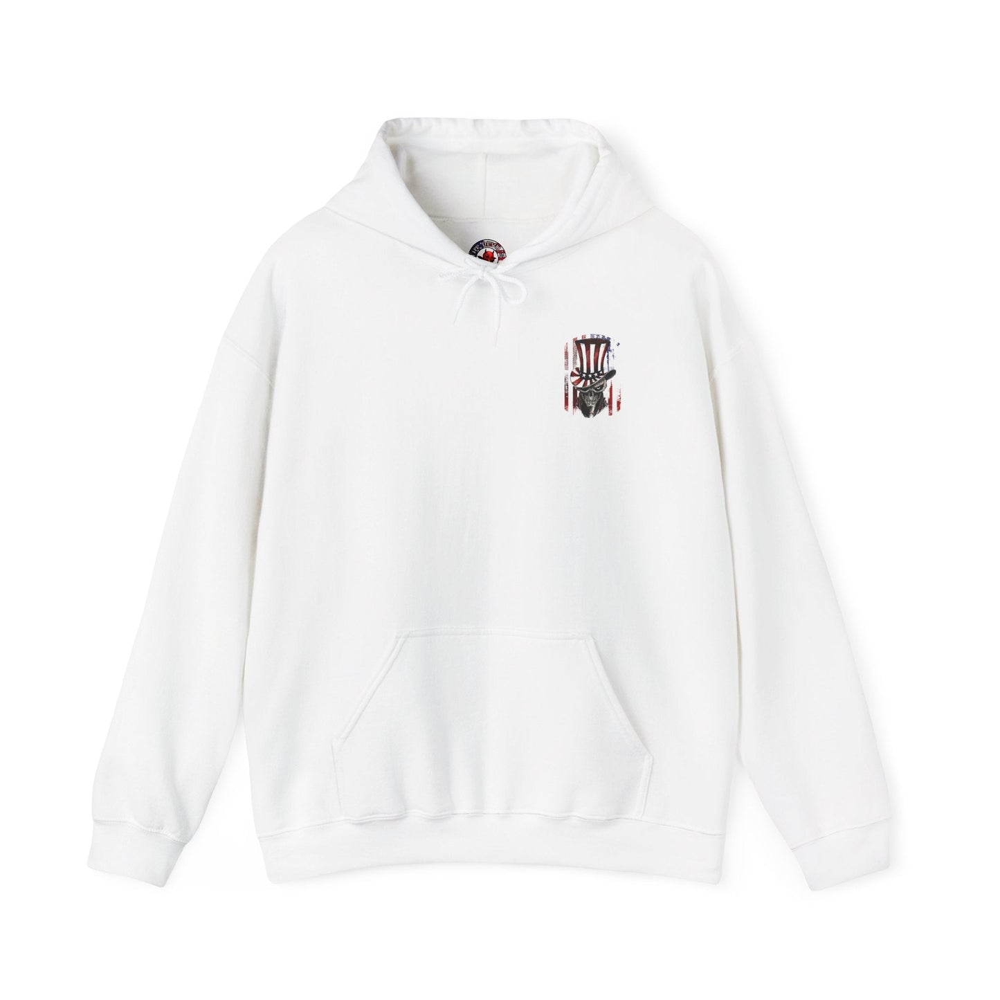Patriotic Skull Hooded Sweatshirt The Devil's Pickle