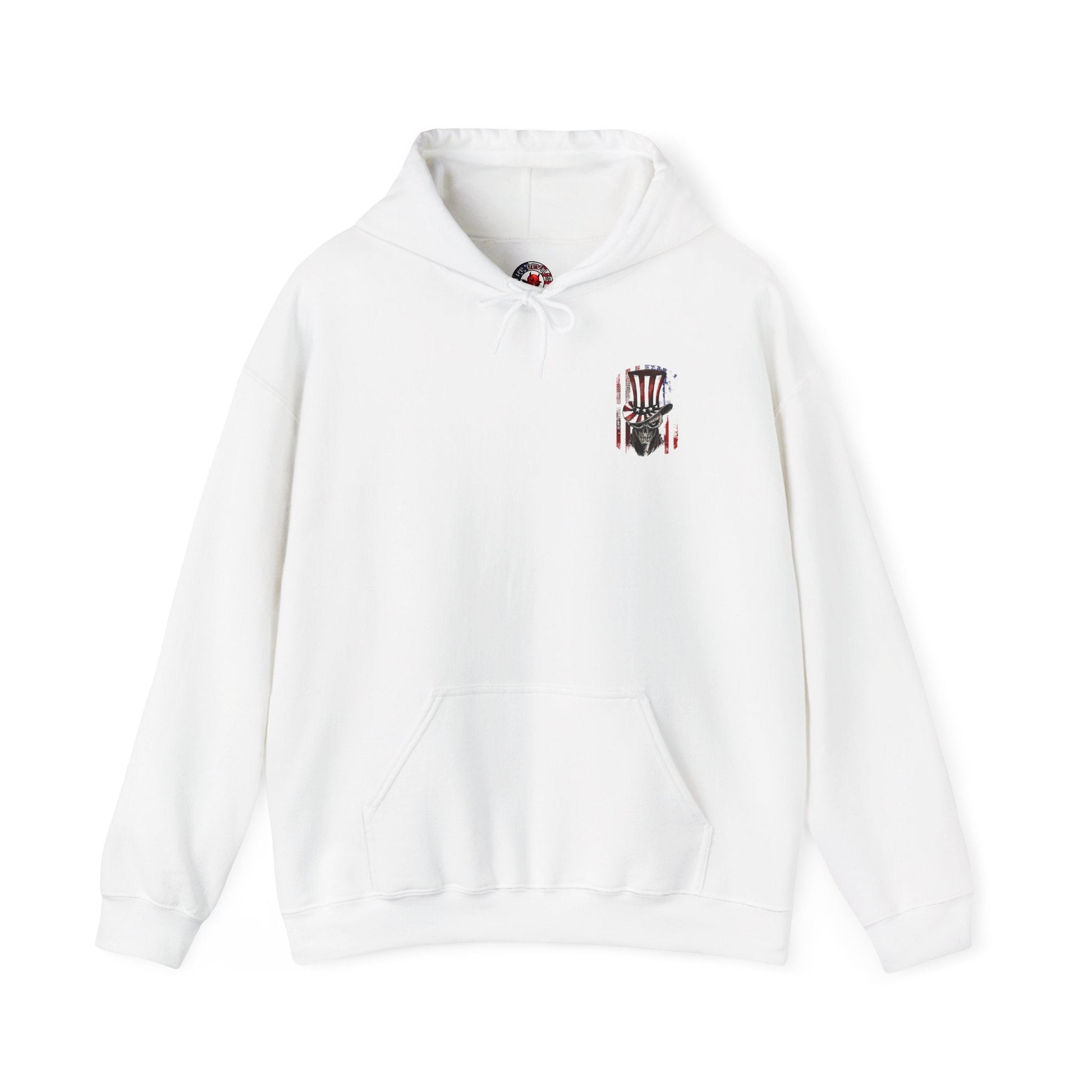 Patriotic Skull Hooded Sweatshirt The Devil's Pickle