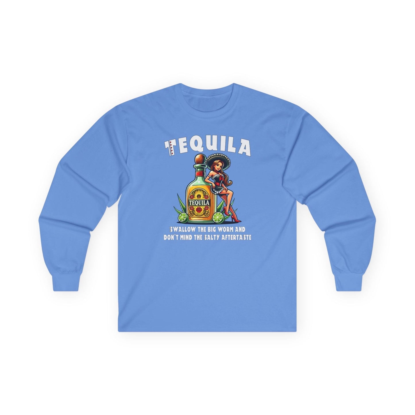 Tequila Swallow The Big Worm Long Sleeve Tee The Devil's Pickle