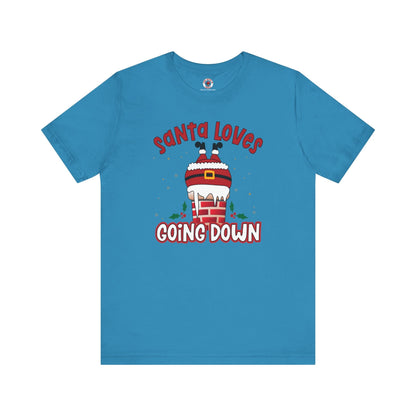 Santa Loves Going Down T-Shirt The Devil's Pickle