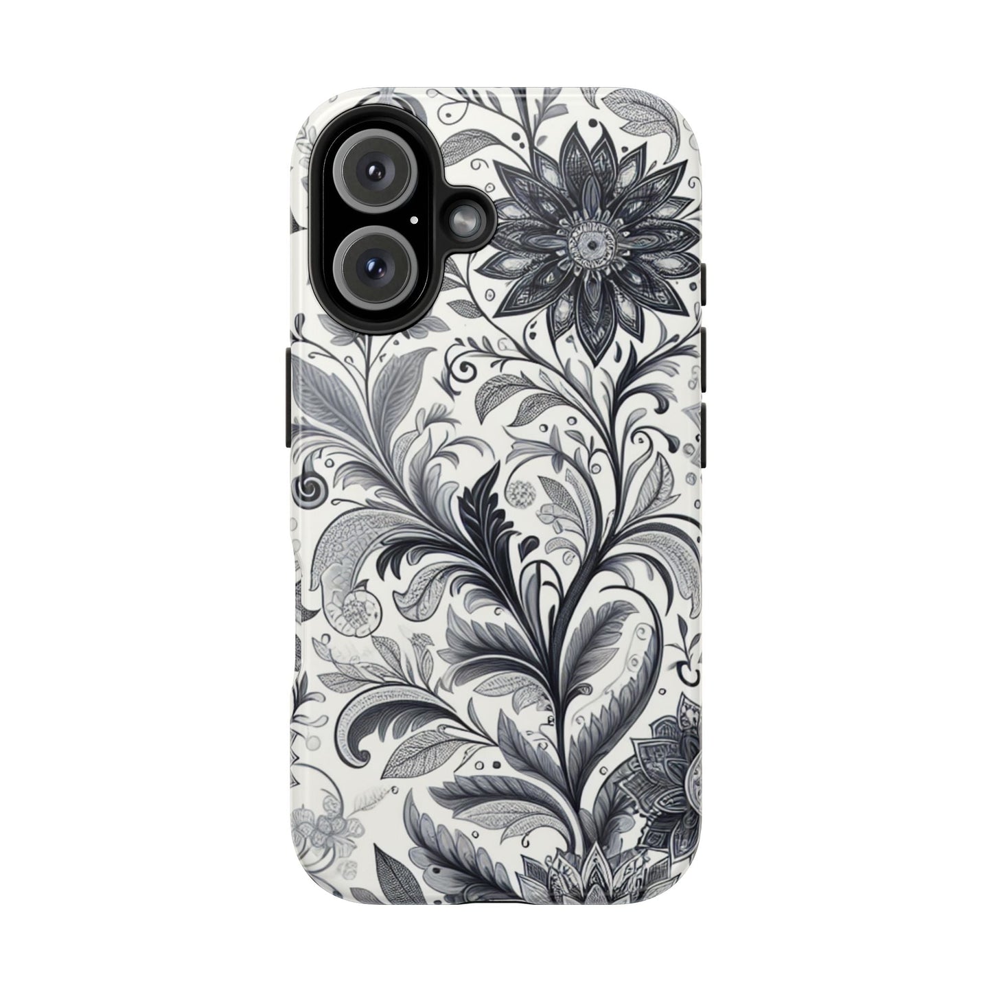 Floral Tough Phone Cases, Durable Phone Cover, Stylish Floral Design, Gift for Her, Trendy Tech Accessories, Birthday Present Grayceful LLC