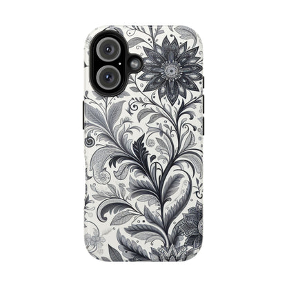 Floral Tough Phone Cases, Durable Phone Cover, Stylish Floral Design, Gift for Her, Trendy Tech Accessories, Birthday Present Grayceful LLC