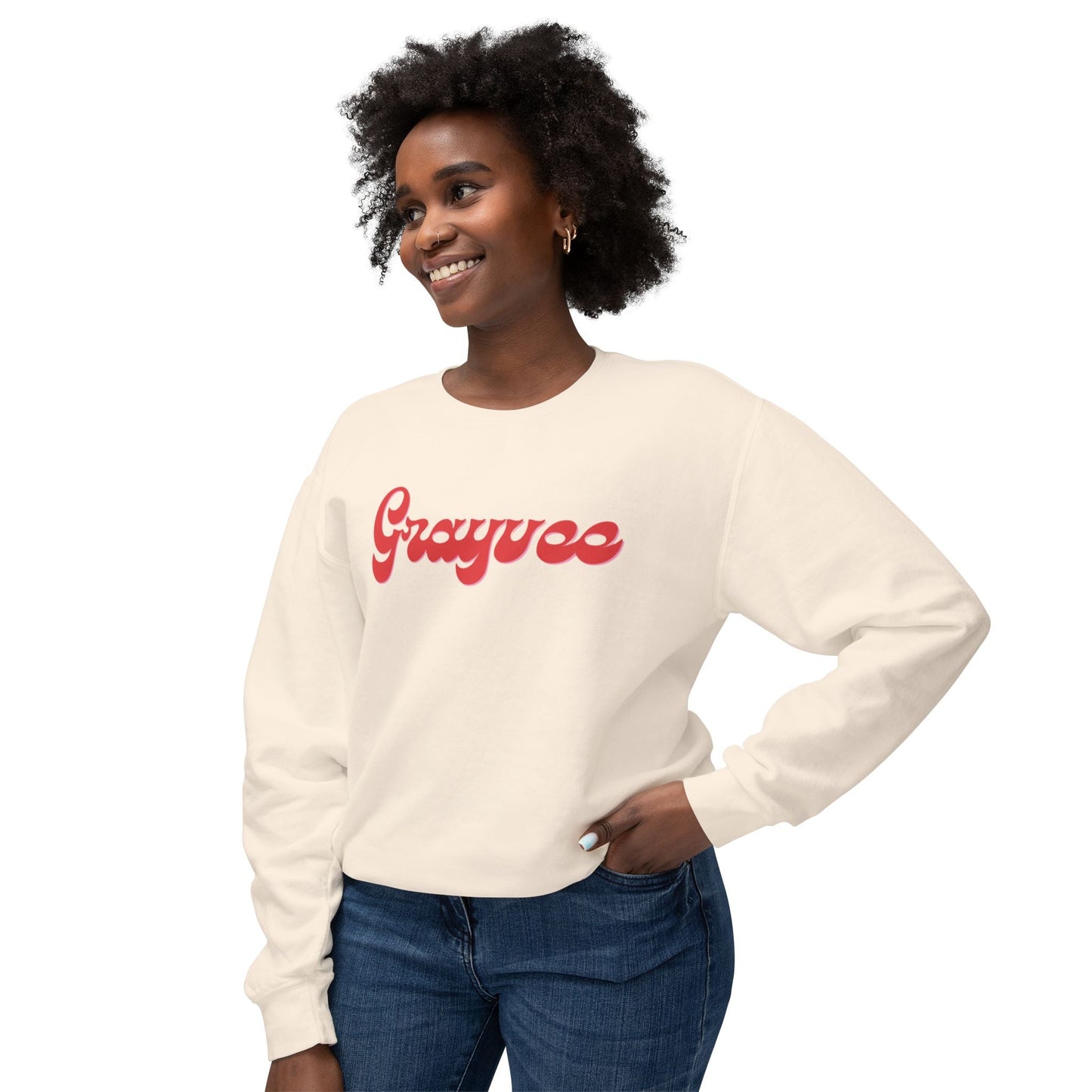 Unisex Lightweight Crewneck Sweatshirt "Grayvee" Grayceful LLC