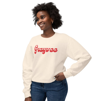 Unisex Lightweight Crewneck Sweatshirt "Grayvee" Grayceful LLC