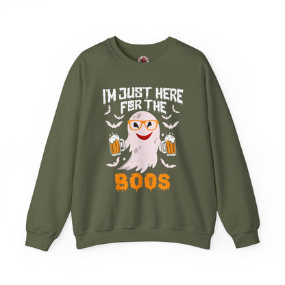 I'm Just Here For The Boos Crewneck Sweatshirt The Devil's Pickle
