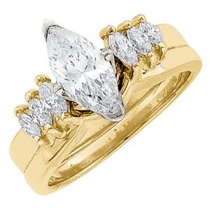 14K Yellow 1/3 CTW Natural Diamond Wrap-Style Enhancer Ethereal Legacy Boutiques