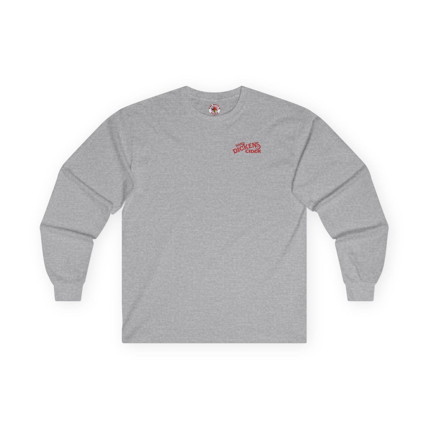 Hard Dickens Cider Front/Back Long Sleeve Tee The Devil's Pickle