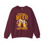 Football Beer and Happiness Crewneck Sweatshirt The Devil's Pickle