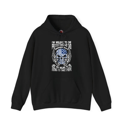 Protecting My 2nd Amendment Rights Hooded Sweatshirt The Devil's Pickle