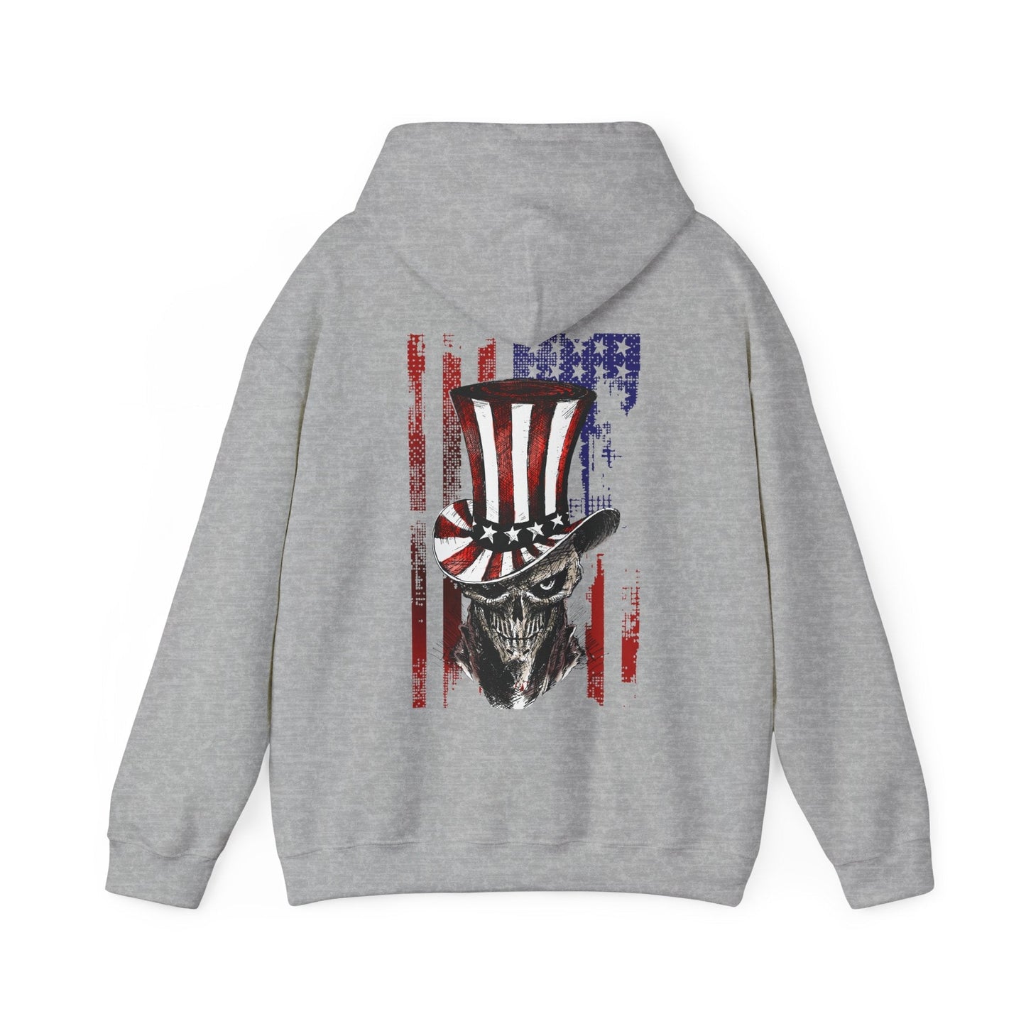 Patriotic Skull Hooded Sweatshirt The Devil's Pickle