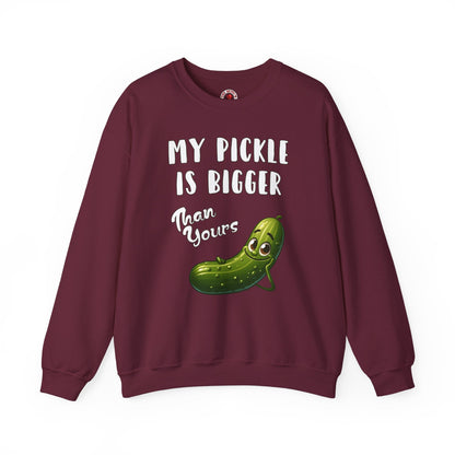 My Pickle Is Bigger Than Yours Crewneck Sweatshirt The Devil's Pickle