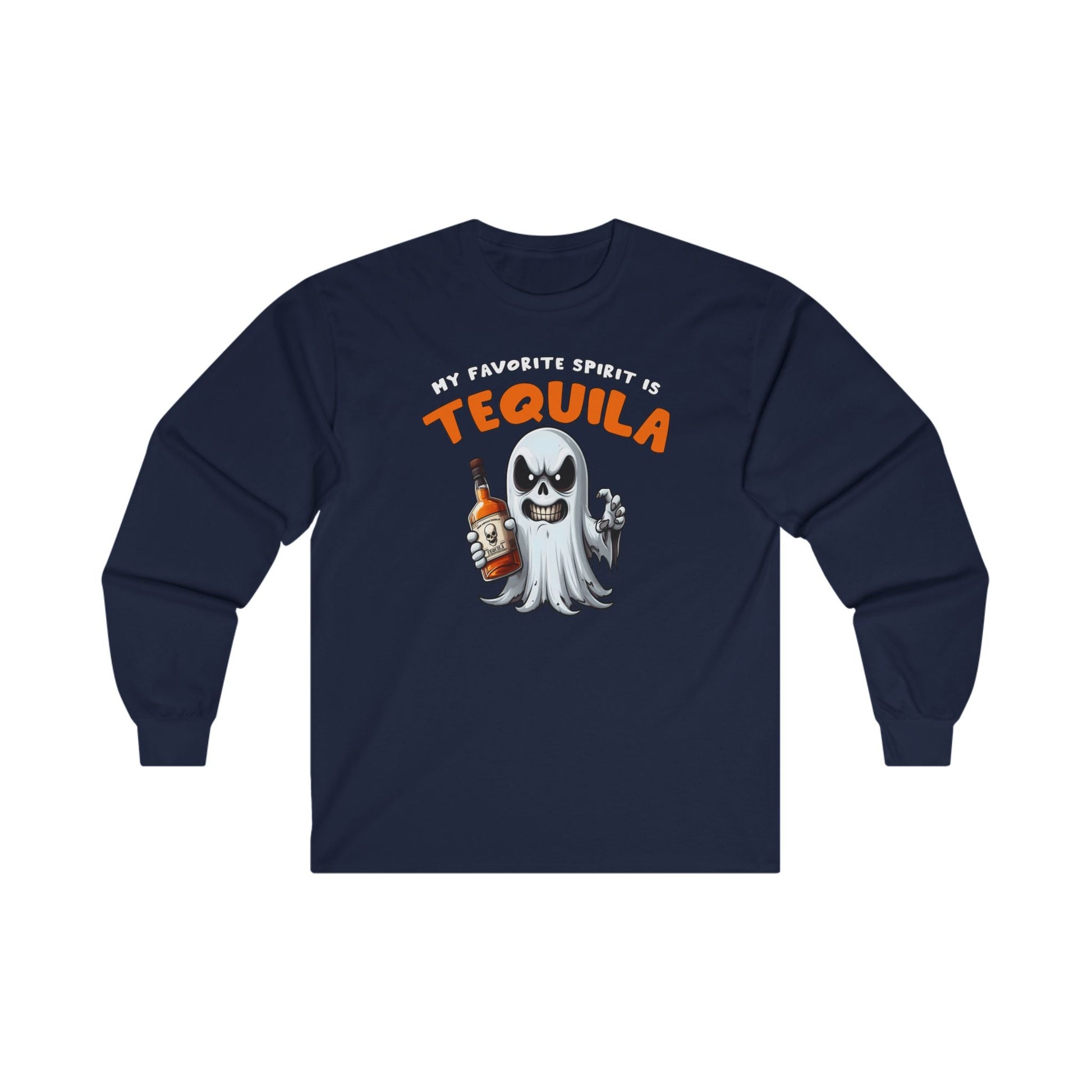 My Favorite Spirit Is Tequila Long Sleeve Tee The Devil's Pickle