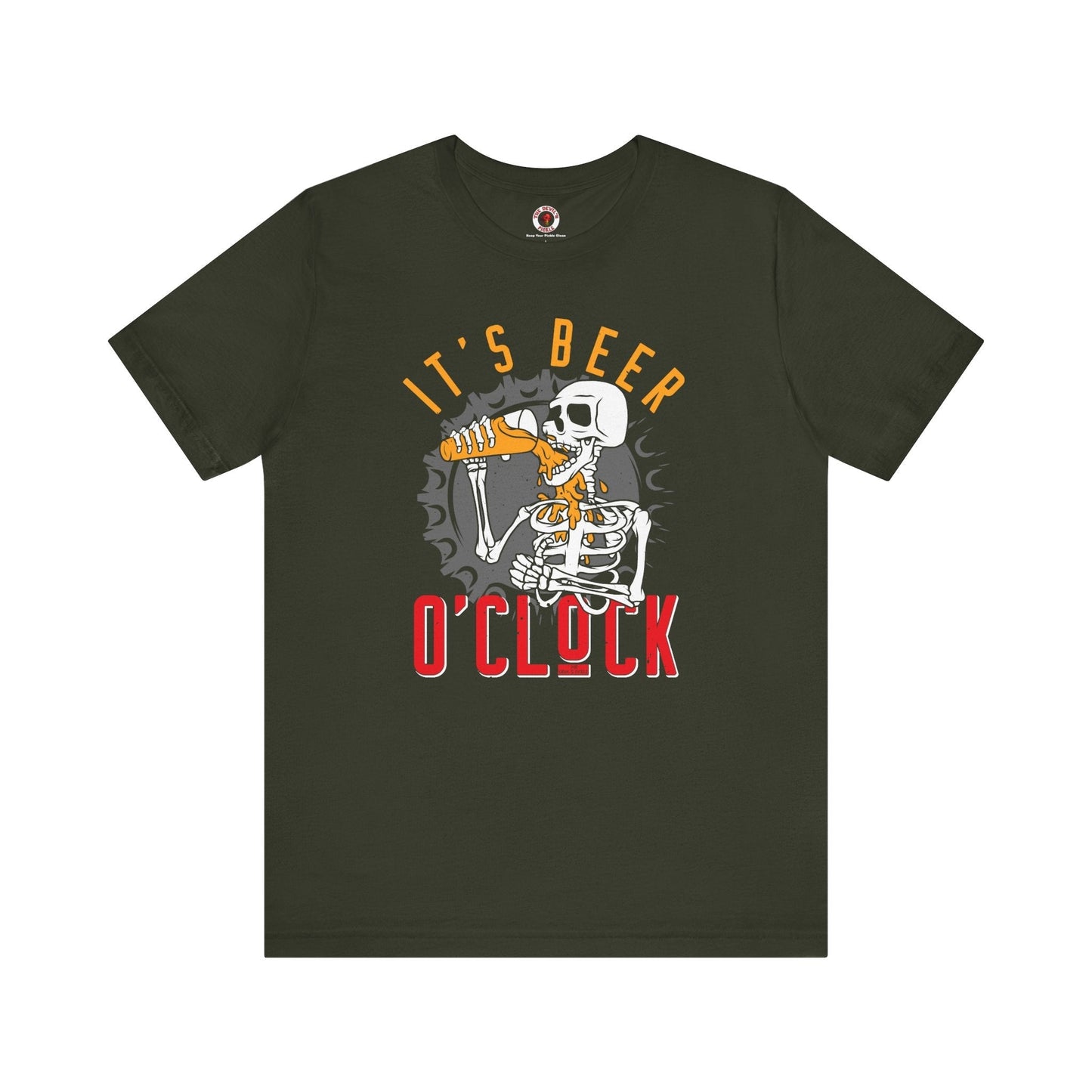 It's Beer O'Clock Skeleton T-Shirt The Devil's Pickle