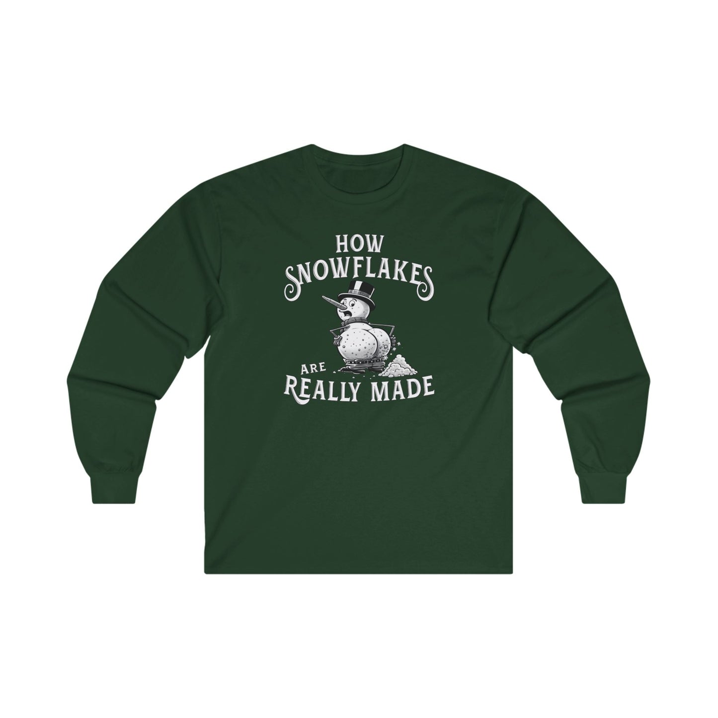 How Snowflakes Are Really Made Long Sleeve Tee The Devil's Pickle