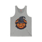 Scary Witch Pumpkin Halloween Tank Top The Devil's Pickle