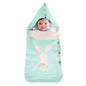 New Solid Color Baby Knitted Rabbit Button Sleeping Bag Outdoor Stroller Wool Baby Sleeping Bag