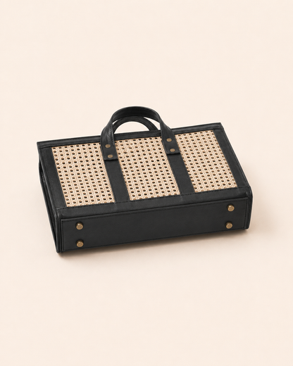 Raja Leather and Cane Everyday Bag Village Thrive