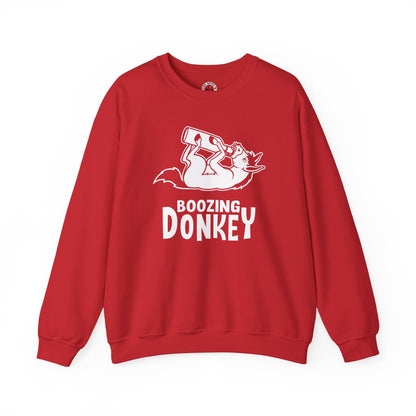 Boozing Donkey Crewneck Sweatshirt The Devil's Pickle