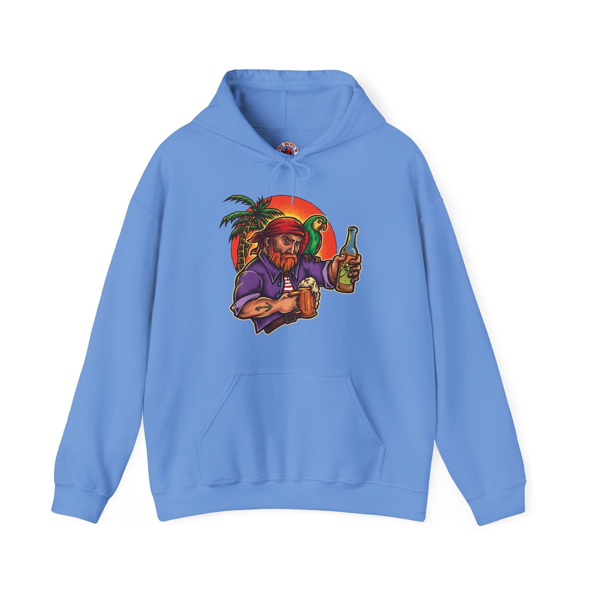 Sunset Pirate Beer Hooded Sweatshirt The Devil's Pickle