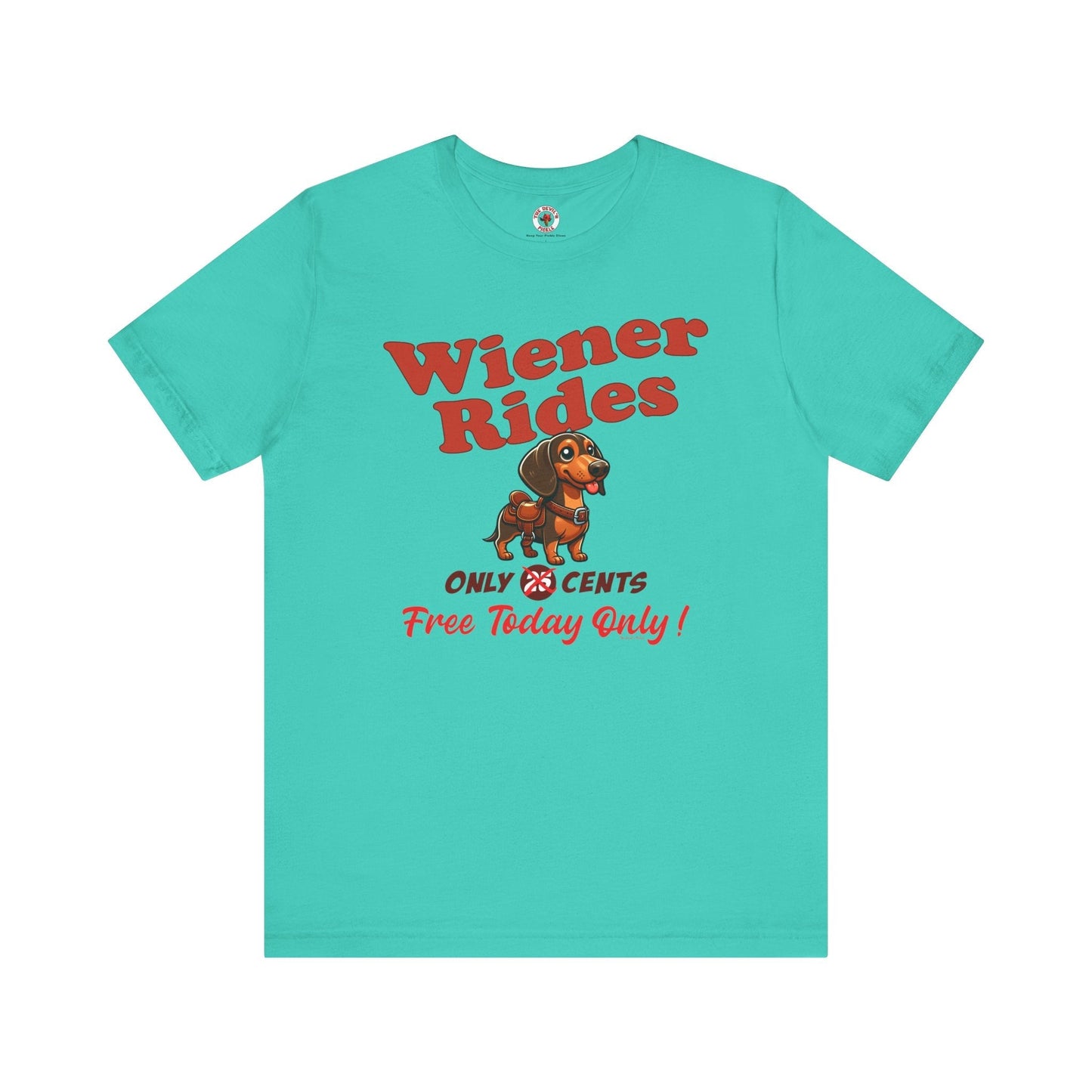 Free Wiener Rides T-Shirt The Devil's Pickle