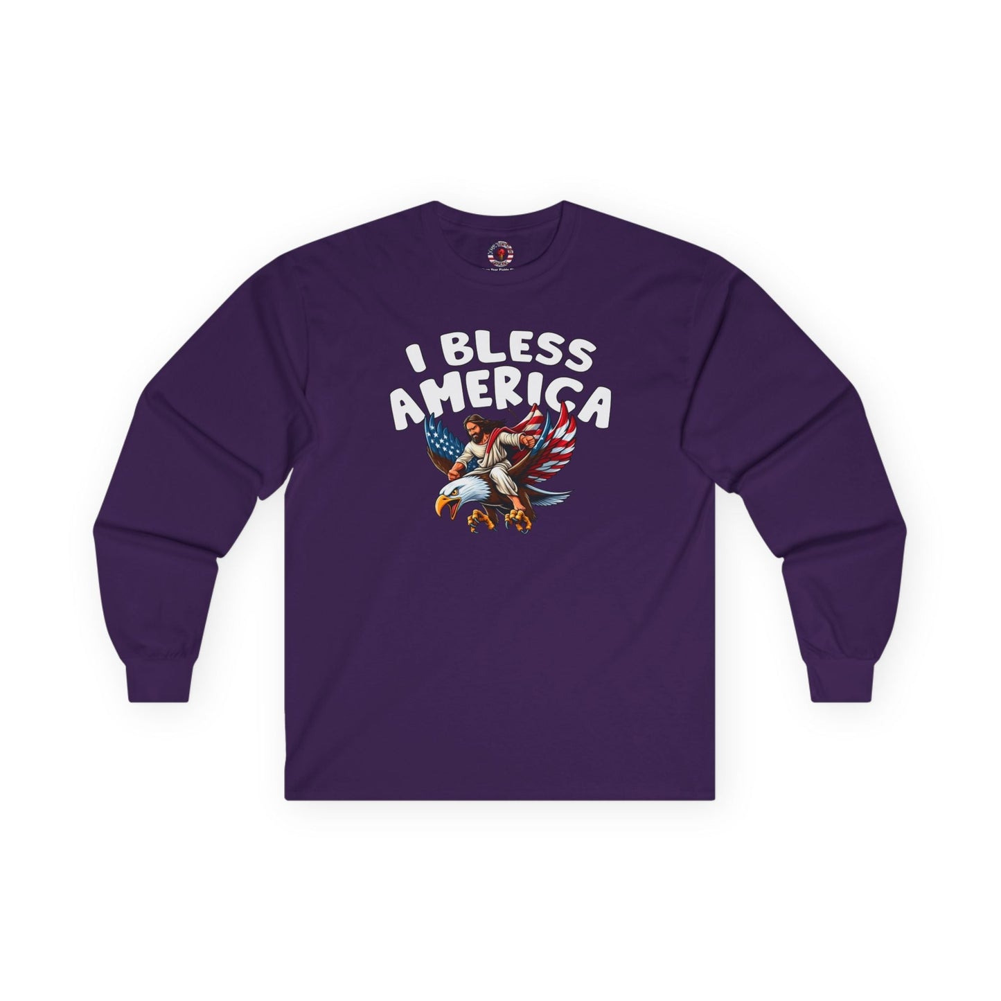 I Bless America Long Sleeve Tee The Devil's Pickle