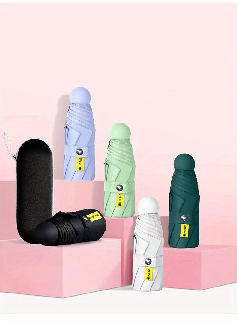 six-rib capsule umbrella, pocket umbrella NovaCart