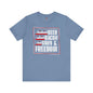 Beer Bacon Guns and Freedom T-Shirt The Devil's Pickle