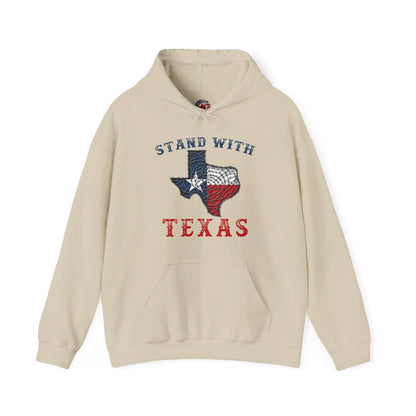 Stand With Texas Hooded Sweatshirt The Devil's Pickle