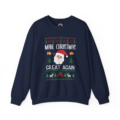 Make Christmas Great Again Crewneck Sweatshirt The Devil's Pickle